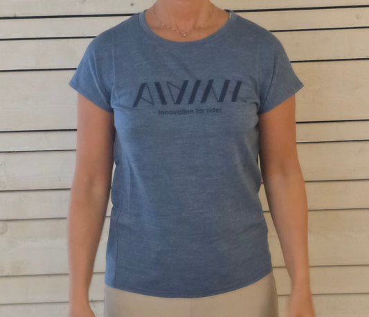 Dam - Lyxig T-shirt i TENCEL™ och merinoull